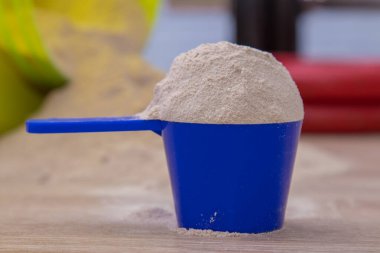 Protein veya dambıl tozu takviyesi veya spor ağırlığı