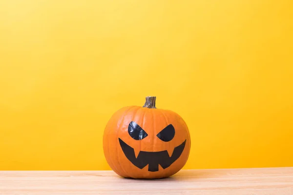 Calabazas Halloween Color Fondo —  Fotos de Stock