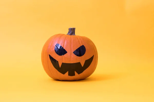 Calabazas Halloween Color Fondo — Foto de Stock