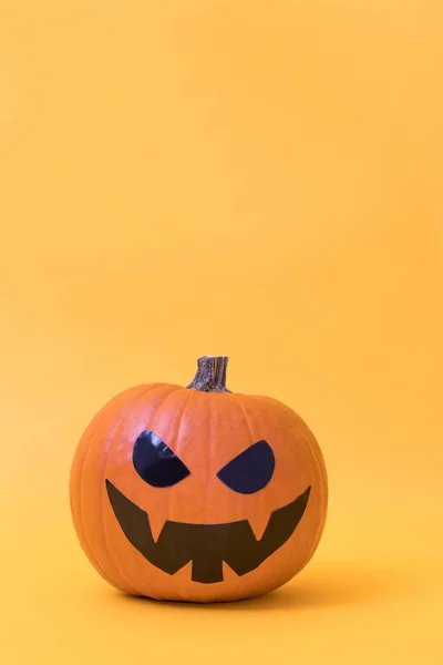 Calabaza Halloween Aislado Fondo Color —  Fotos de Stock