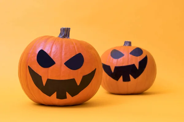 Calabaza Halloween Aislado Fondo Color —  Fotos de Stock