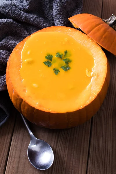 Appetizing Natural Pumpkin Cream Vegetables — 스톡 사진