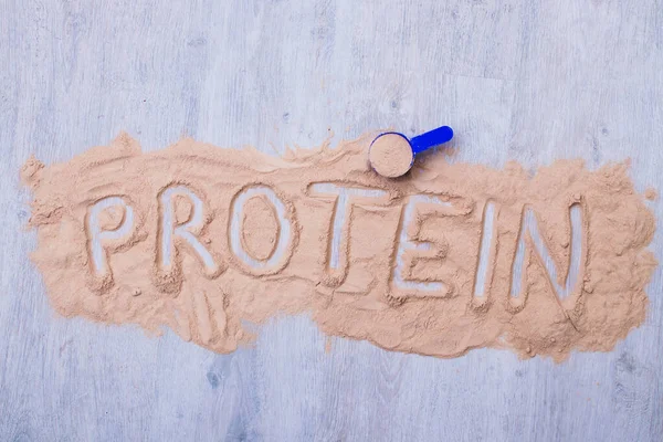 Proteinové Práškové Doplňky Pro Sportovce — Stock fotografie