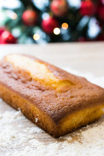 Gâteau Noël Traditionnel Gâteau — Photo