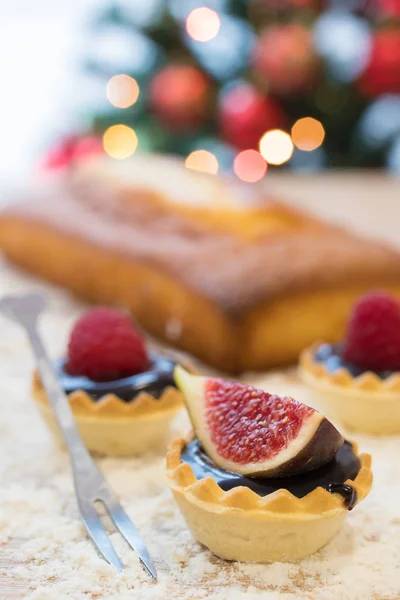 Natural Fig Cakes Pie Tartlet — 스톡 사진