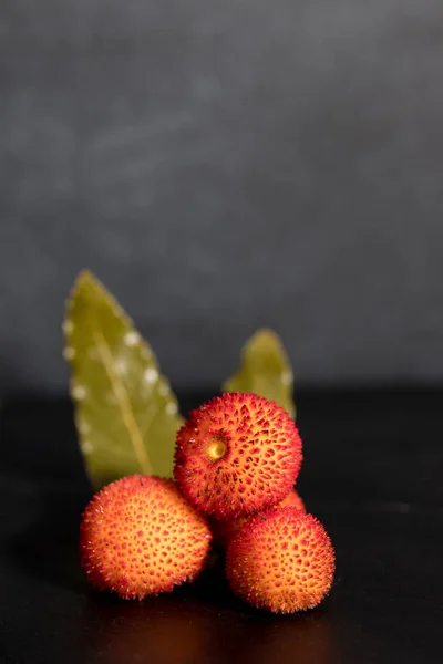 Wild Red Berries Arbutus — 스톡 사진