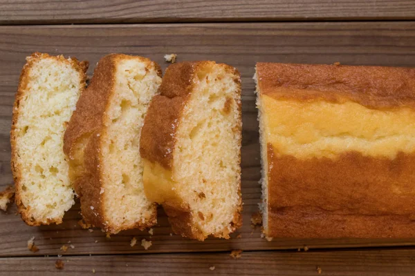 Бисквитный Торт Домашний Пирог — стоковое фото