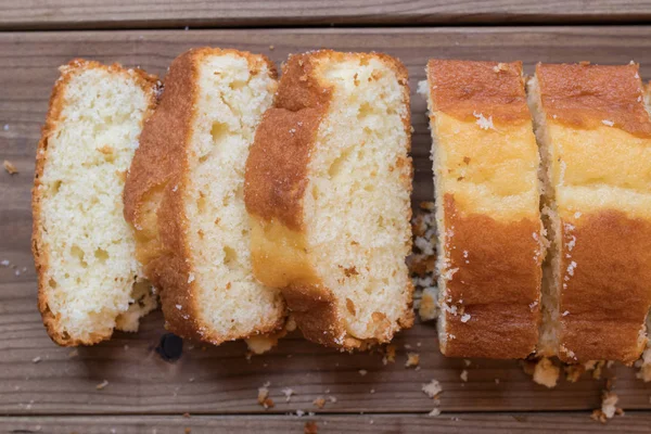 Pastel Casero Tradicional Presentado Rodajas —  Fotos de Stock