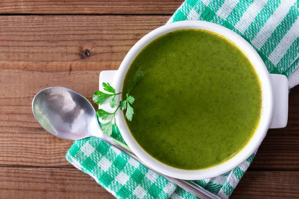 Cream Vegetable Soup Top View — Stock Photo, Image