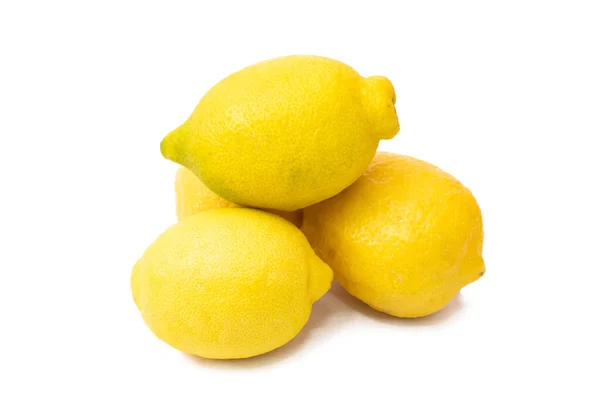 Limones Naturales Sobre Fondo Blanco Fruta — Foto de Stock