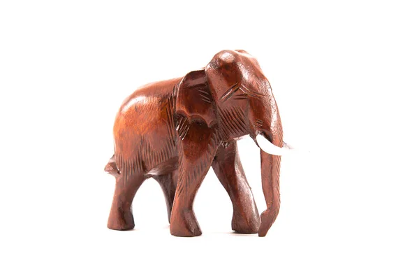 Thai wooden elephant model — Stock Photo, Image