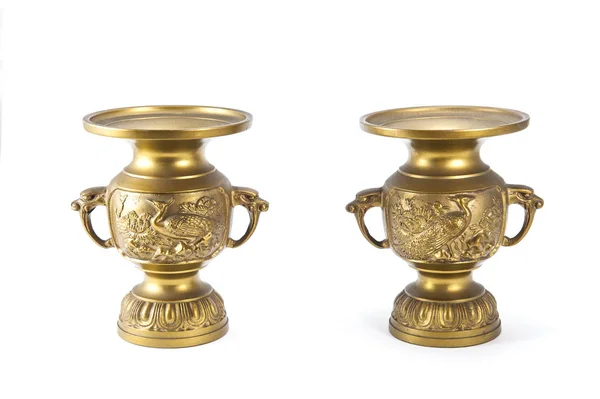 Antique brass vase — Stock Photo, Image