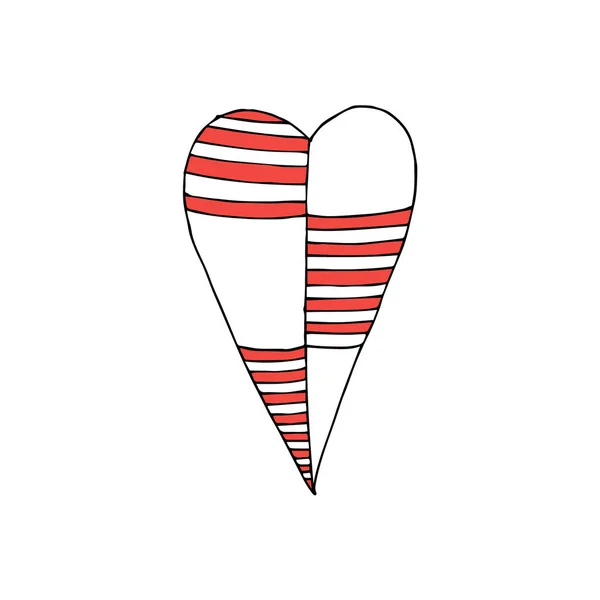 Sevimli Bekar Kalp Evlilik Çocuk Tasarımı Logo Tebrik Kartı Kumaş — Stok Vektör