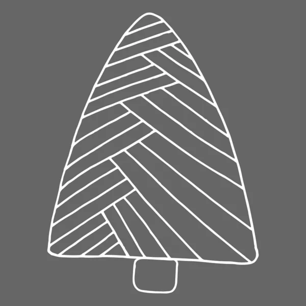 Северный Дизайн Дерева Оформления Интерьера Печатные Плакаты Открытка Баннер Бизнеса — стоковый вектор