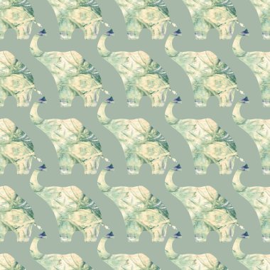 Fillerle kusursuz bir düzen. Suluboya el yapımı. Duvar kağıdı, kapak, poster, dekupaj, kıyafet, kart