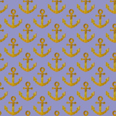 Kusursuz çapa deseni. Suluboya elle çizilmiş. Arsaya bak. Kapak tasarımı, eşyalar, ambalaj için,