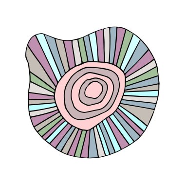 İç dekorasyon için tek bir soyut unsur, poster, tebrik kartı, kıyafet, hatıra defteri, kumaş. İskandinav tarzı