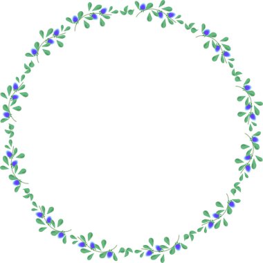 A wreath of unusual flowers. Illustration drawn in vector by hand. For cover design, Notepad, packaging, scrapbooking, things, poster, fabric.