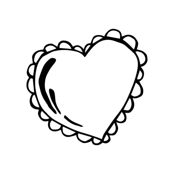 病媒爱的心脏 情人节卡片 心脏形状 — 图库矢量图片
