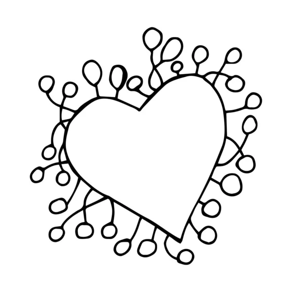 Vektör Aşk Kalbi Sevgililer Günü Kartı Kalp Şekli — Stok Vektör