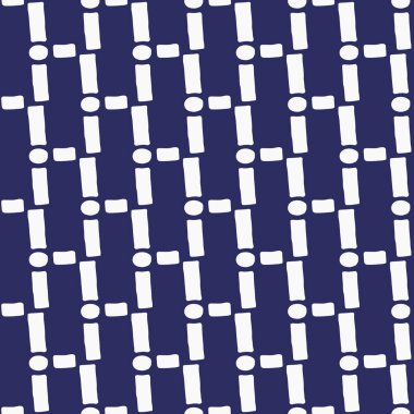 Çemberleri ve çizgileri olan kusursuz mavi desen