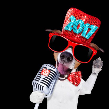 mutlu yeni yıl köpek celberation