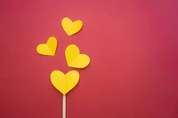 Enamórate corazón amarillo, San Valentín —  Fotos de Stock