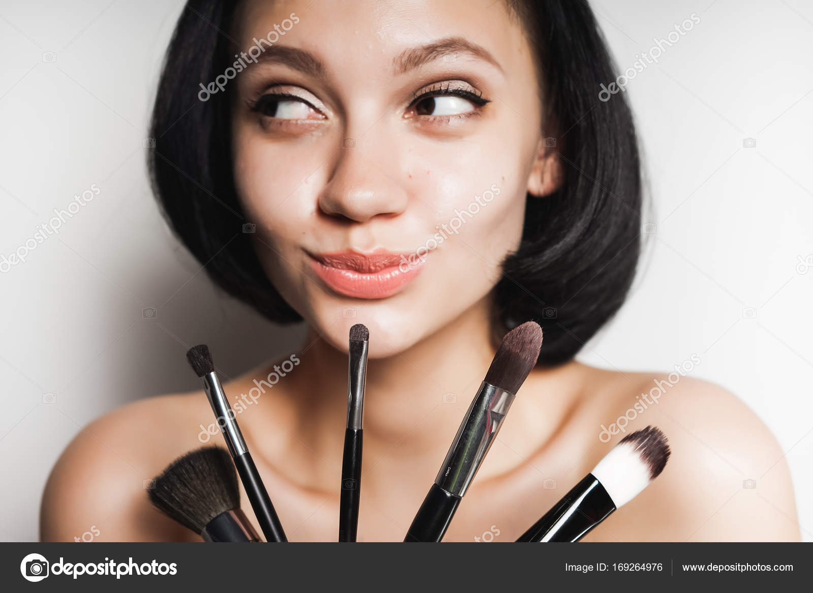 Makeup For Short Black Hair Girl With Short Black Hair Chooses