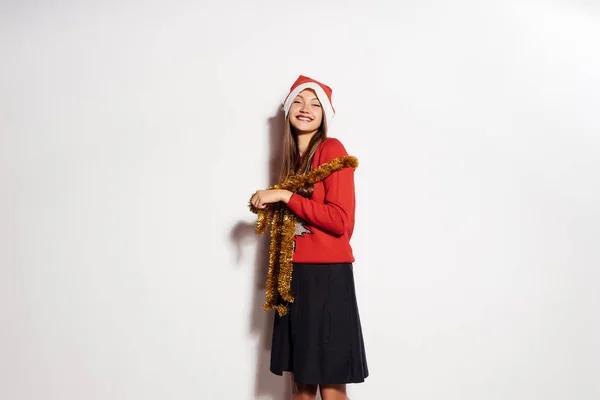 Humor de Ano Novo, humor festivo, árvore de Natal, presentes, Papai Noel, Natal, tempo mágico — Fotografia de Stock