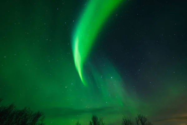 Northern lights ,Aurora borealis,green,purple,blue,stars.  North Pole,Iceland,Russia — Stock Photo, Image