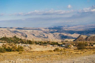 ısı gün ortasında güzel çöl manzarası
