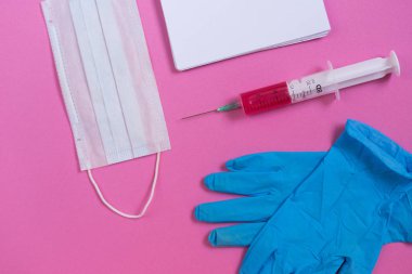 Medikal Ürünler ve tıbbi maske bir pembe yalan