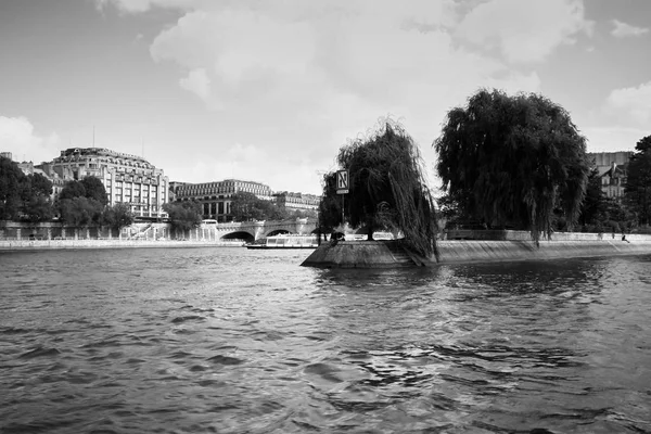 Vista Blanco Negro Flecha Cit París Francia —  Fotos de Stock