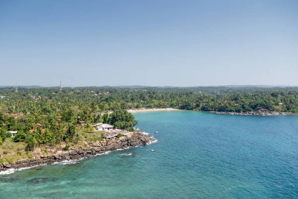 Sri Lanka Dondra Top View Lighthouse Turquoise Sea Ocean Rocky — Stock Photo, Image