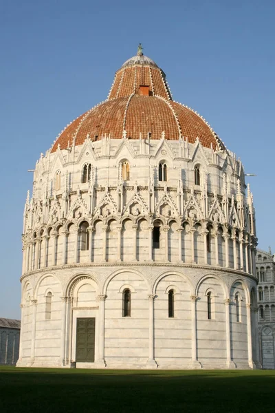 Yaz Talya Pisa Pisa Cathedral Pisa Kulesi Gün Görünümü — Stok fotoğraf