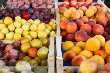 Ahşap kutularda meyve