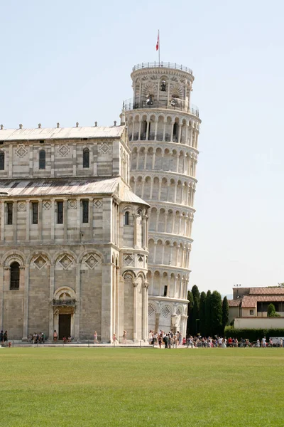 Yaz Talya Pisa Pisa Cathedral Pisa Kulesi Gün Görünümü — Stok fotoğraf