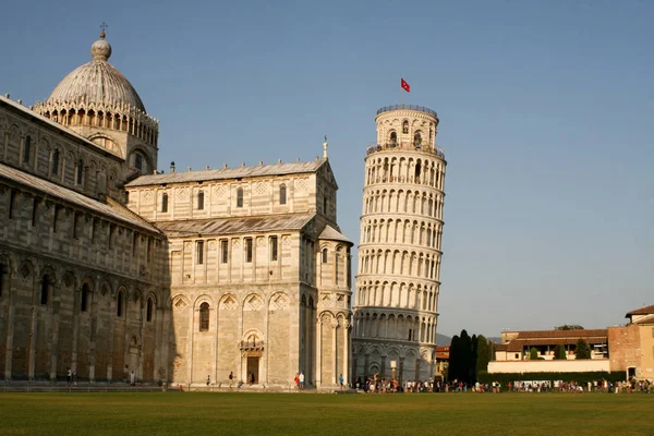 Yaz Talya Pisa Pisa Cathedral Pisa Kulesi Gün Görünümü — Stok fotoğraf