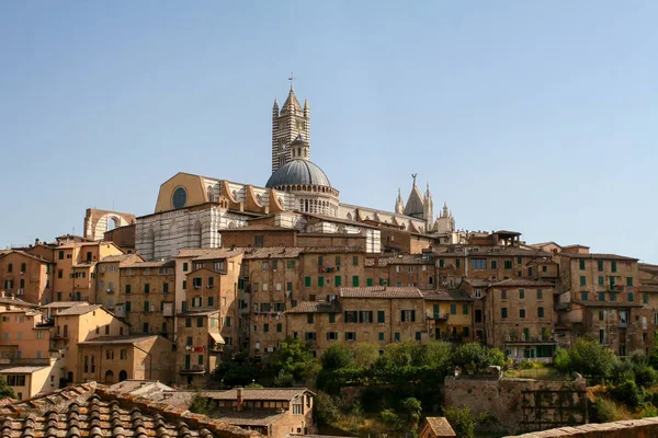 Zomer Italië Sienna Uitzicht Stad — Stockfoto