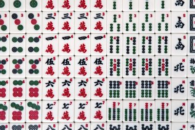 Mahjong arka plan için beyaz fayans