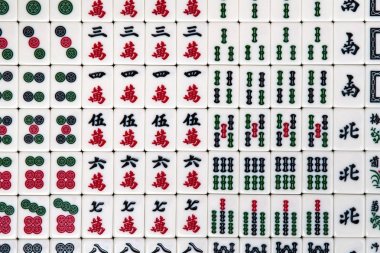 Mahjong arka plan için beyaz fayans