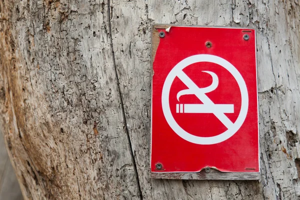 Bir Çapraz Duman Sigara Ile Kırmızı Bir Işaret Sigara Yasaktır — Stok fotoğraf
