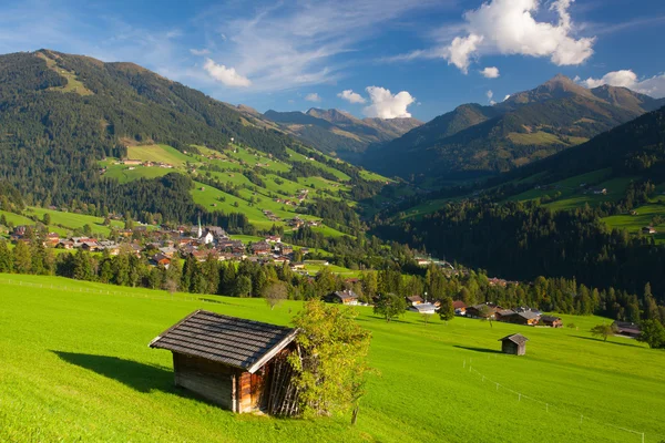 Alp Alpbach Köyü ve Alpbachtal, Avusturya. — Stok fotoğraf