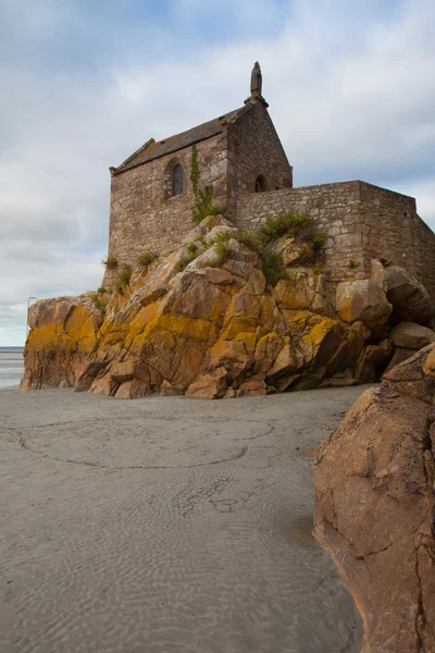 Detalj av berömda historiska Le Mont Saint-Michel Normandie, Frankrike — Stockfoto