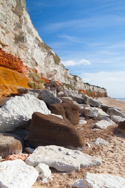 Hunstanton Cliffs em Norfolk. Grã-Bretanha — Fotografia de Stock