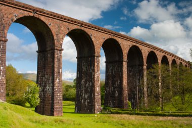 Lowgill Viyadüğü Yorkshire Dales National Park içinde