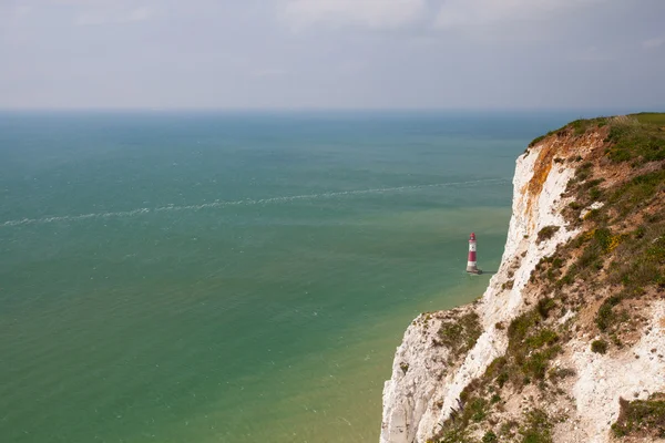 Farol de cabeça de praia, Eastbourne, East Sussex, Inglaterra — Fotografia de Stock