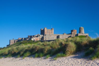 Bamburgh Kalesi, northumberland, İngiltere, Avrupa