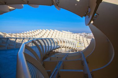 Plaza de la Encarnacion.Seville,Spain üzerinde ünlü Metropol şemsiye