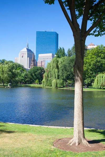 Boston, Massachusetts, Stany Zjednoczone Ameryki - lipca 2,2016: The Public Garden founde — Zdjęcie stockowe